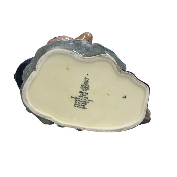 Royal Doulton England 1959 Large 'Merlin Toby Jug' Owl Handle D6529 Excellent - Picture 6 of 8